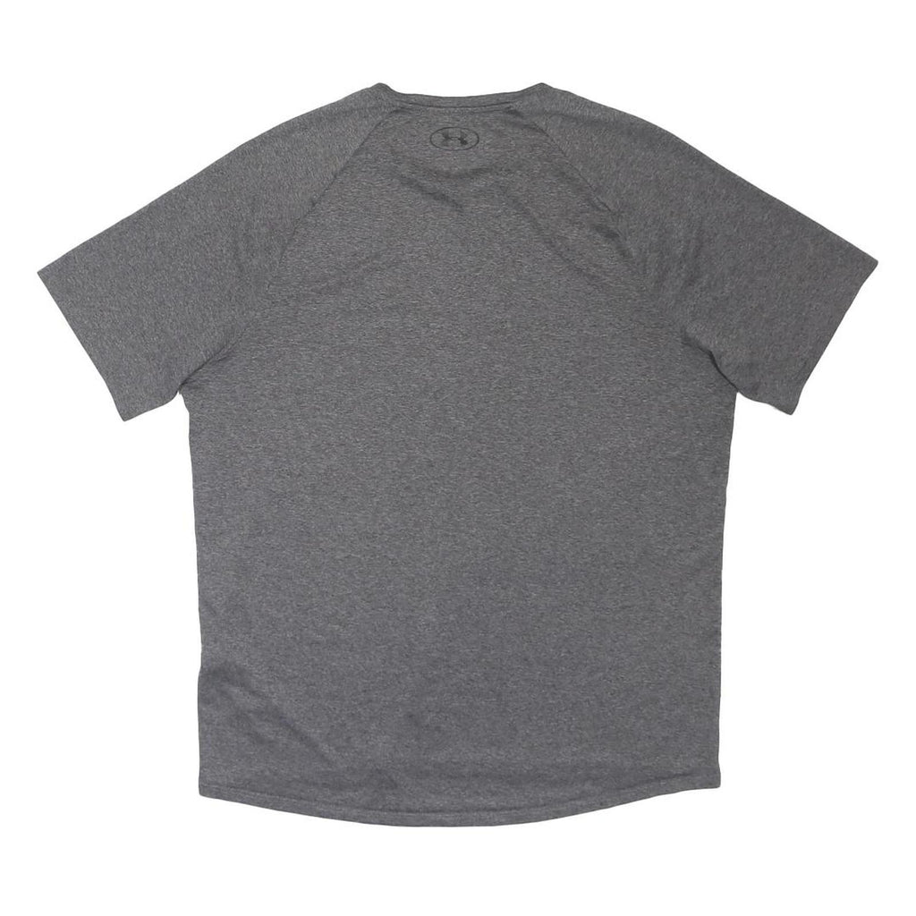 UNDER ARMOUR Mens Grey Athletic T-Shirt M Short Sleeve Crew Neck Sportswear