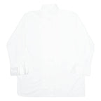 L.HUBSCHES Mens Plain Shirt White Long Sleeve XL