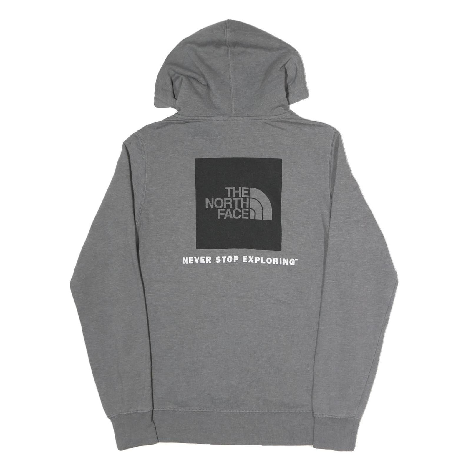 THE NORTH FACE Mens Grey Hoodie M Cotton Blend Casual Pullover Sweatshirt