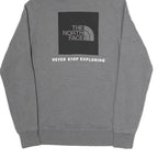 THE NORTH FACE Mens Grey Hoodie M Cotton Blend Casual Pullover Sweatshirt