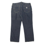 CARHARTT Mens Jeans Blue Regular Straight Denim Medium W38 L30 Workwear