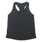 NIKE Womens Black & White Graphic Vest M Racerback Cotton Blend Casual