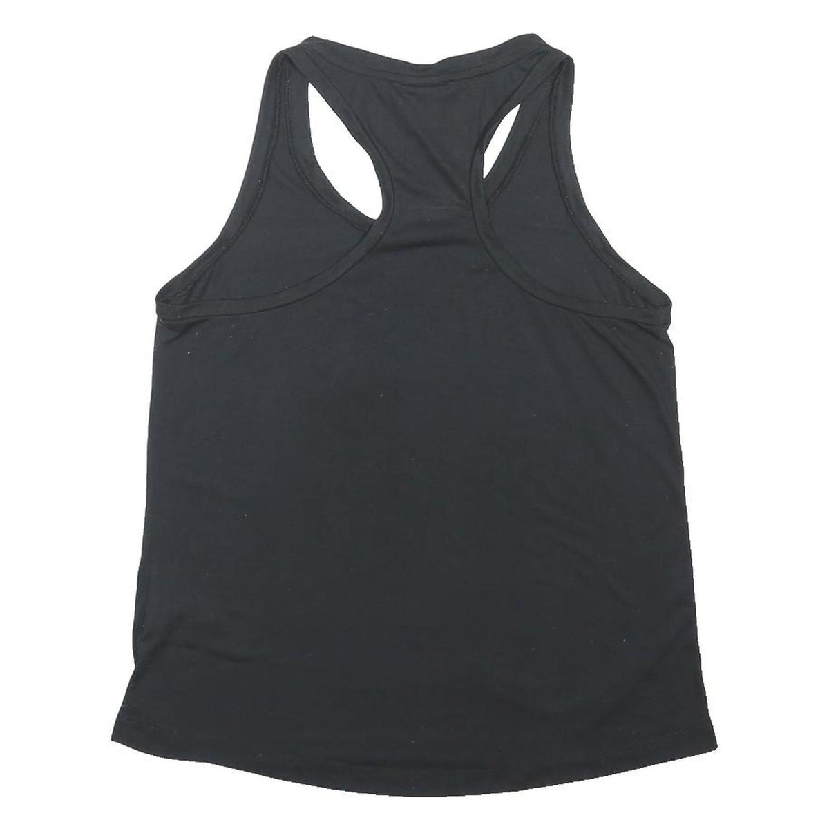 NIKE Womens Black & White Graphic Vest M Racerback Cotton Blend Casual