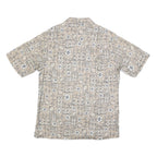 WOOLRICH Mens Beige Patterned Cotton Blend Shirt L Casual Summer Style