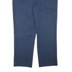 DICKIES Mens Cotton Blend Navy Blue Regular Straight Trousers W40 L31 Workwear