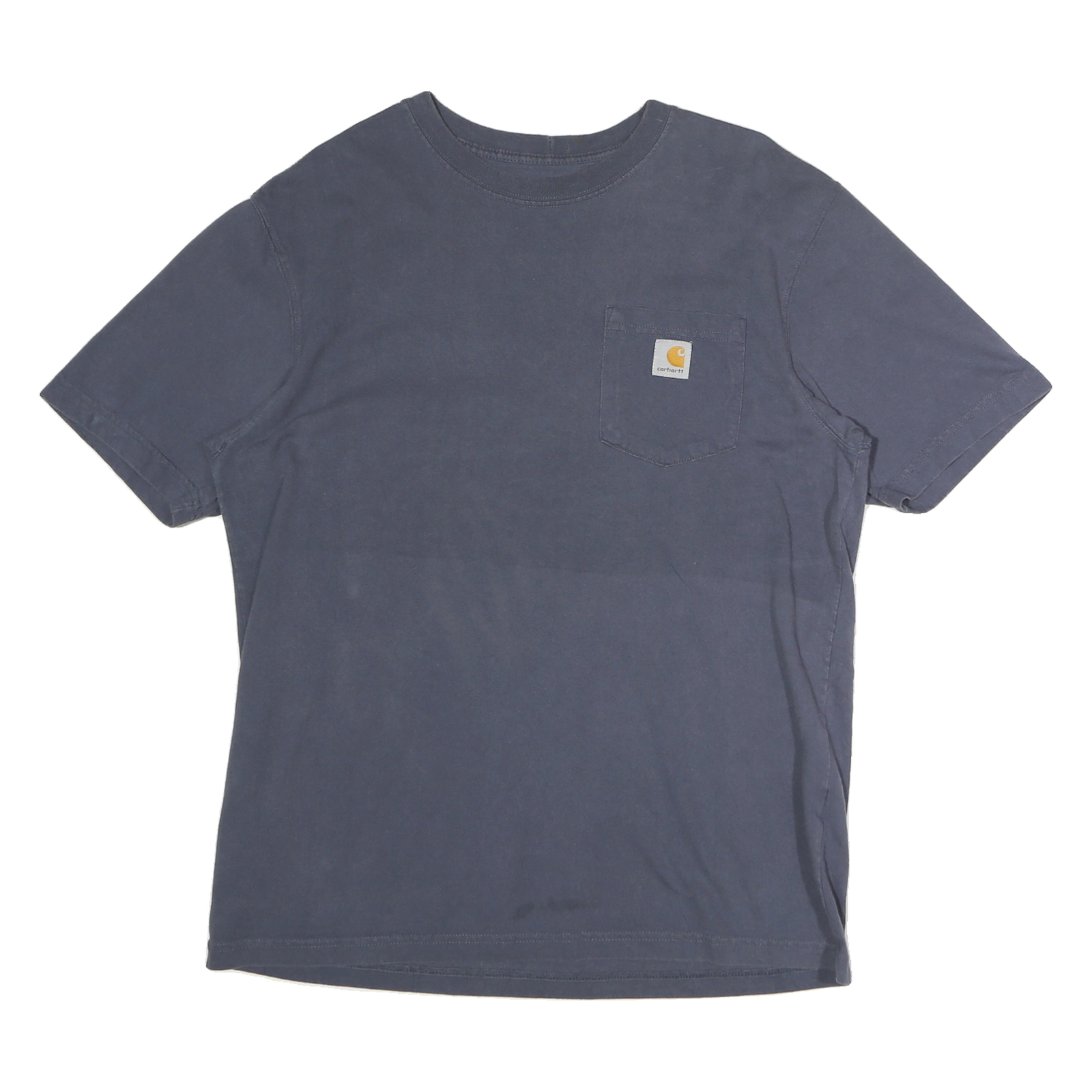 CARHARTT Mens Blue Pocket T-Shirt L Short Sleeve Crew Neck Classic Cotton
