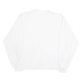 BENGER SPORTSWEAR Mens Sweatshirt White Crew Neck L