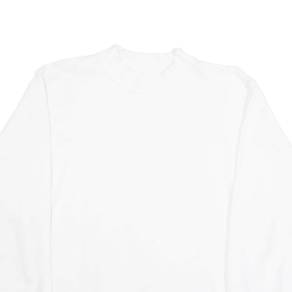 BENGER SPORTSWEAR Mens Sweatshirt White Crew Neck L