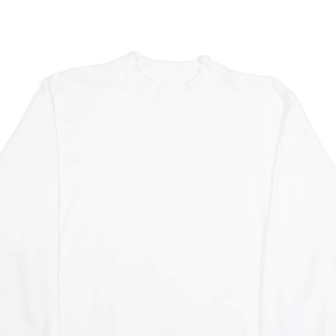 BENGER SPORTSWEAR Mens Sweatshirt White Crew Neck L