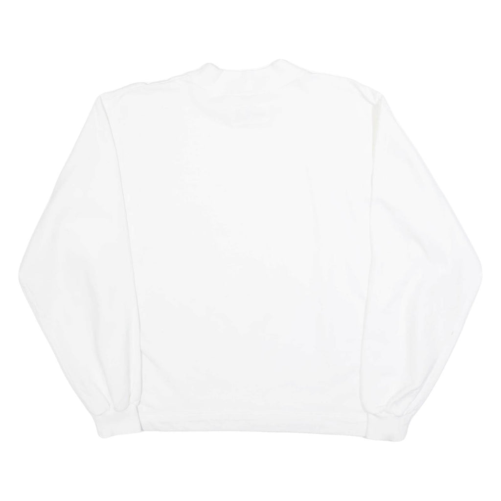 BENGER SPORTSWEAR Mens Sweatshirt White Crew Neck L