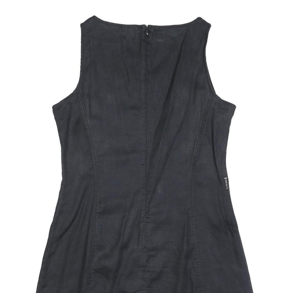 ARMANI JEANS Womens Black Sleeveless Mini Dress Size UK 12 Classic Summer Wear