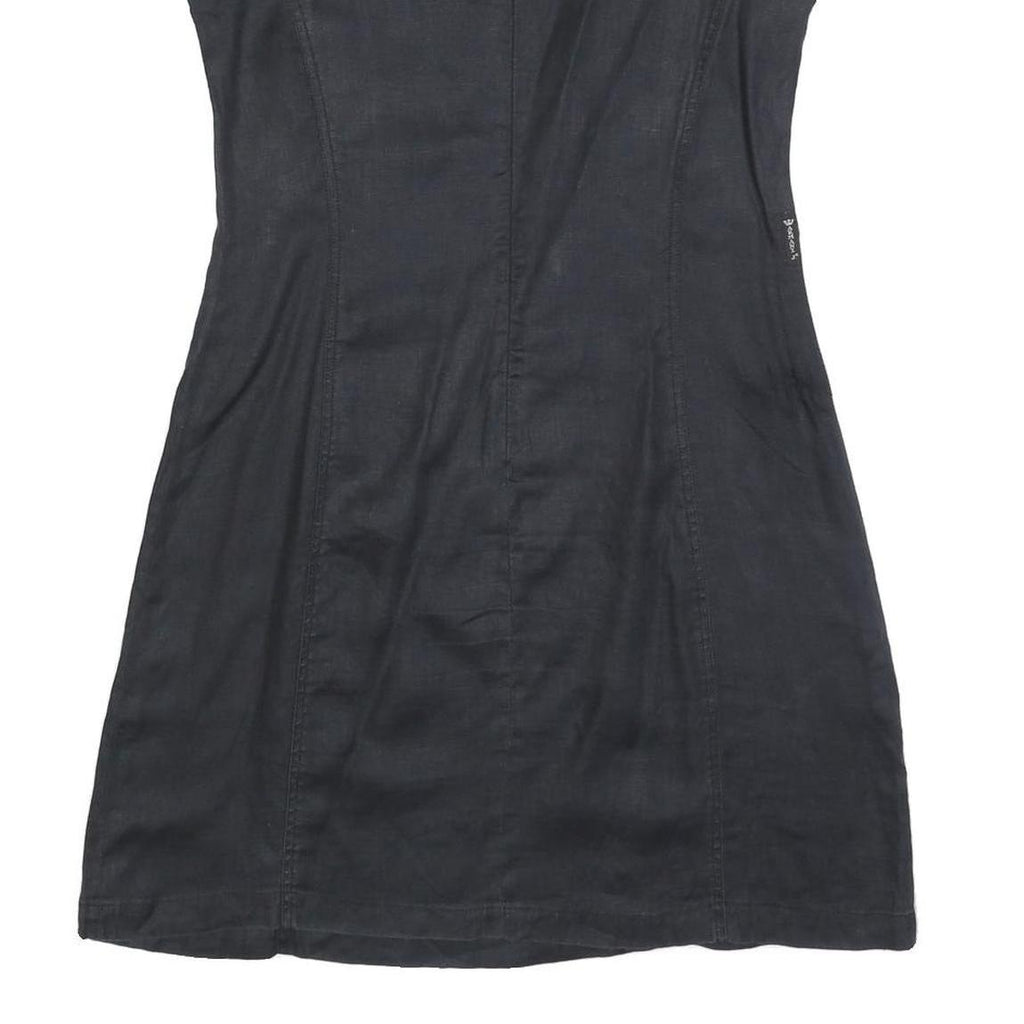 ARMANI JEANS Womens Black Sleeveless Mini Dress Size UK 12 Classic Summer Wear