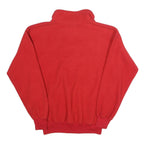 BUCKINGHAM Mens Red Plain Pullover Jumper Crew Neck Polyester M Casual Warm