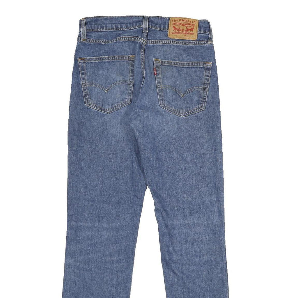 LEVI'S 511 Slim Mens Jeans Blue Slim Straight Denim Medium W30 L32 Zip Casual