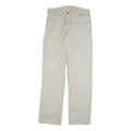 CARHARTT Mens Cotton Blend Relaxed Beige Trousers W32 L34 Workwear Zip Closure