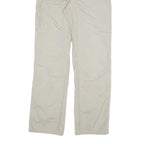 CARHARTT Mens Cotton Blend Relaxed Beige Trousers W32 L34 Workwear Zip Closure