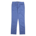 POLO RALPH LAUREN Womens Cotton Blend Blue Slim Straight Trousers W28 L30