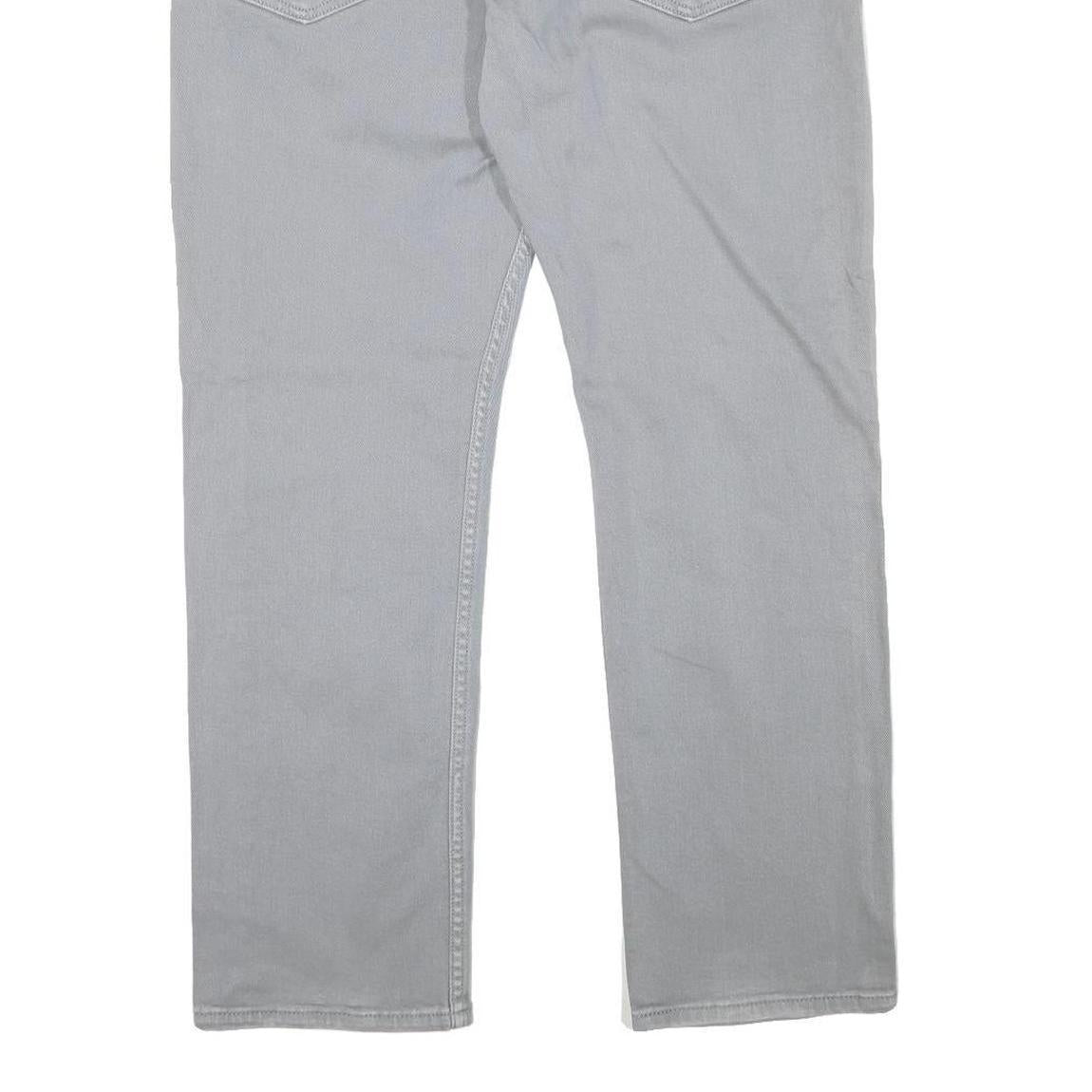 LEVI'S Mens Slim Grey Denim Jeans W36 L30 Cotton Blend Zip Classic Fit