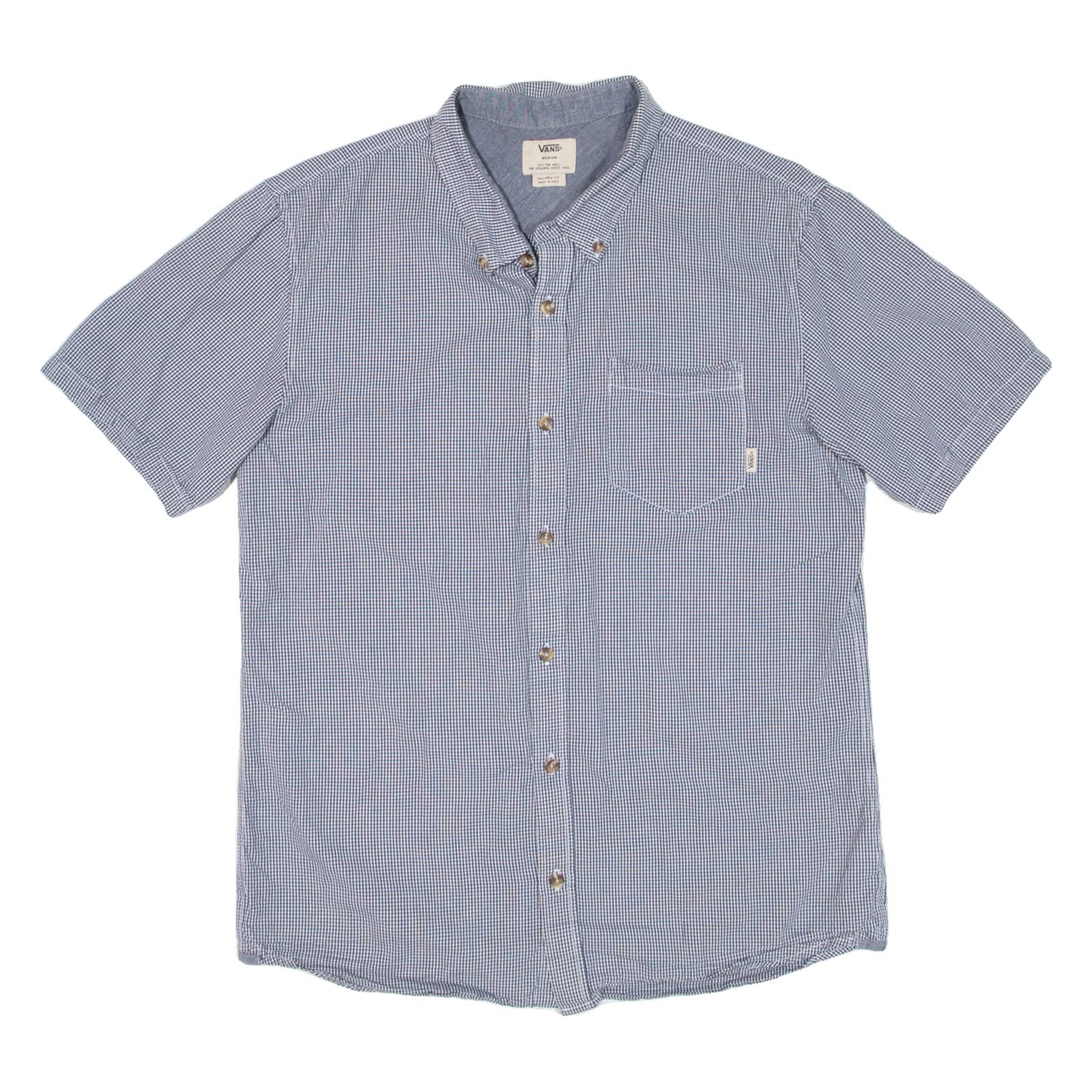 VANS Mens Shirt Black Check M