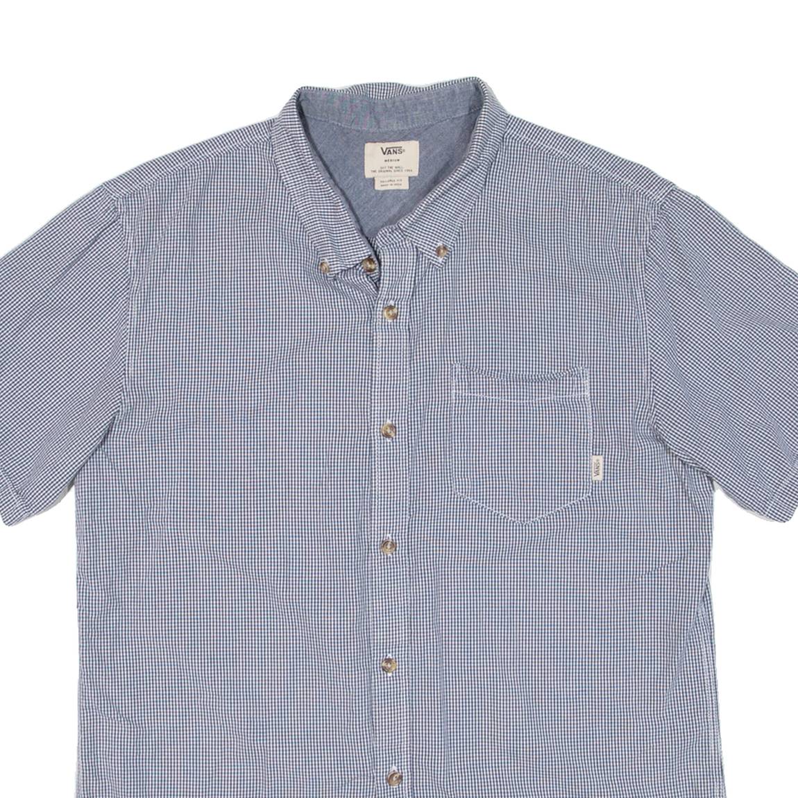 VANS Mens Shirt Black Check M