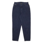 LEE Womens Relaxed Dark Blue Denim Jeans W30 L29 Classic Cotton Zip