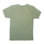 ADIDAS ORIGINALS Mens Green & White Crew Neck Short Sleeve T-Shirt S Sports