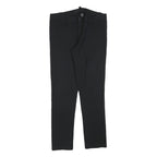 CALVIN KLEIN JEANS Womens Polyester Blend Black Slim Straight Trousers W32 L30