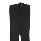 CALVIN KLEIN JEANS Womens Polyester Blend Black Slim Straight Trousers W32 L30