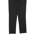 CALVIN KLEIN JEANS Womens Polyester Blend Black Slim Straight Trousers W32 L30