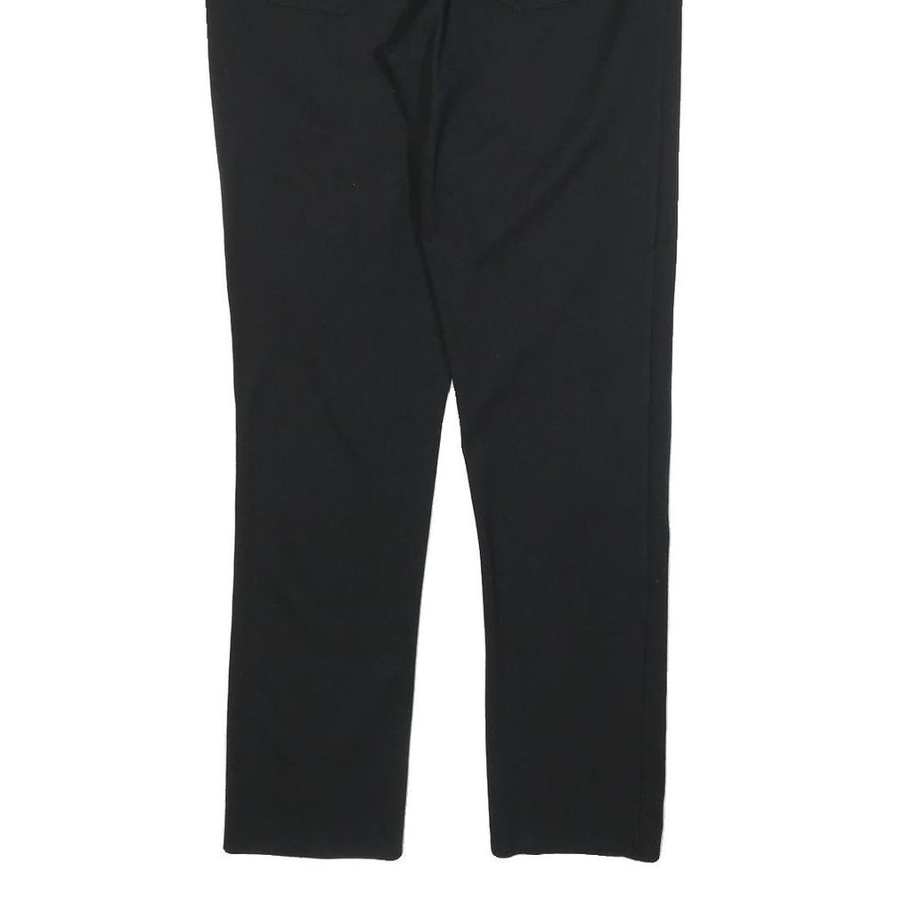 CALVIN KLEIN JEANS Womens Polyester Blend Black Slim Straight Trousers W32 L30