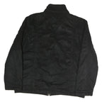 TOMMY HILFIGER Womens Black Polyester Blend Zip Jacket XL Classic Plain Zip Up