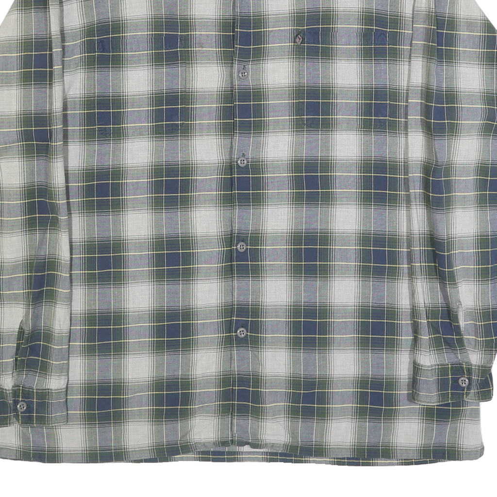 RALPH LAUREN POLO JEANS COMPANY Mens Blue & Green Checked Shirt XL Long Sleeve