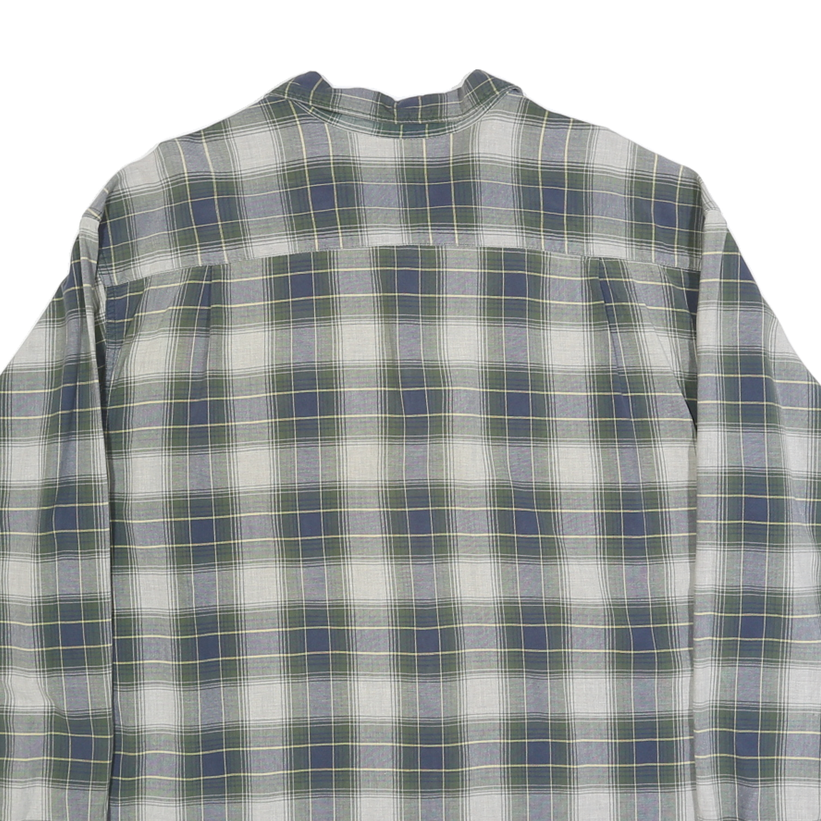 RALPH LAUREN POLO JEANS COMPANY Mens Blue & Green Checked Shirt XL Long Sleeve