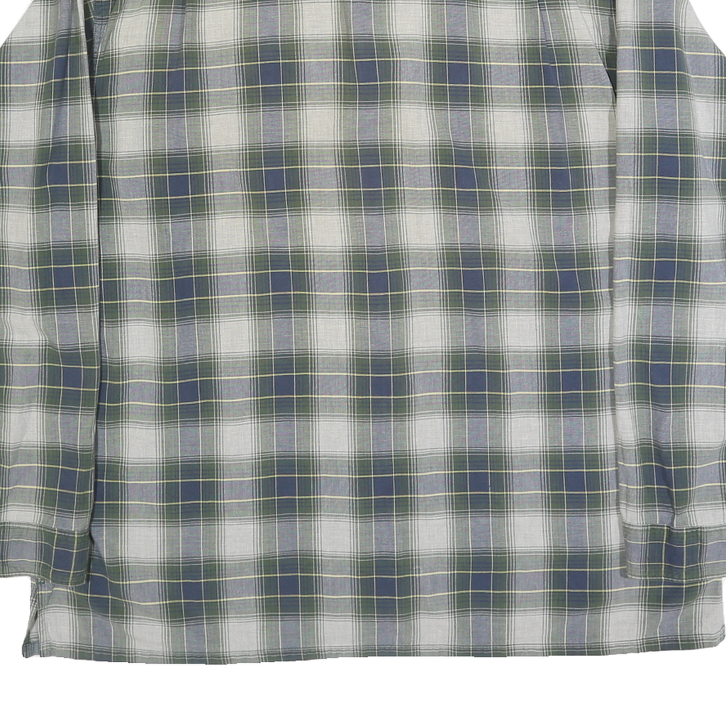 RALPH LAUREN POLO JEANS COMPANY Mens Blue & Green Checked Shirt XL Long Sleeve
