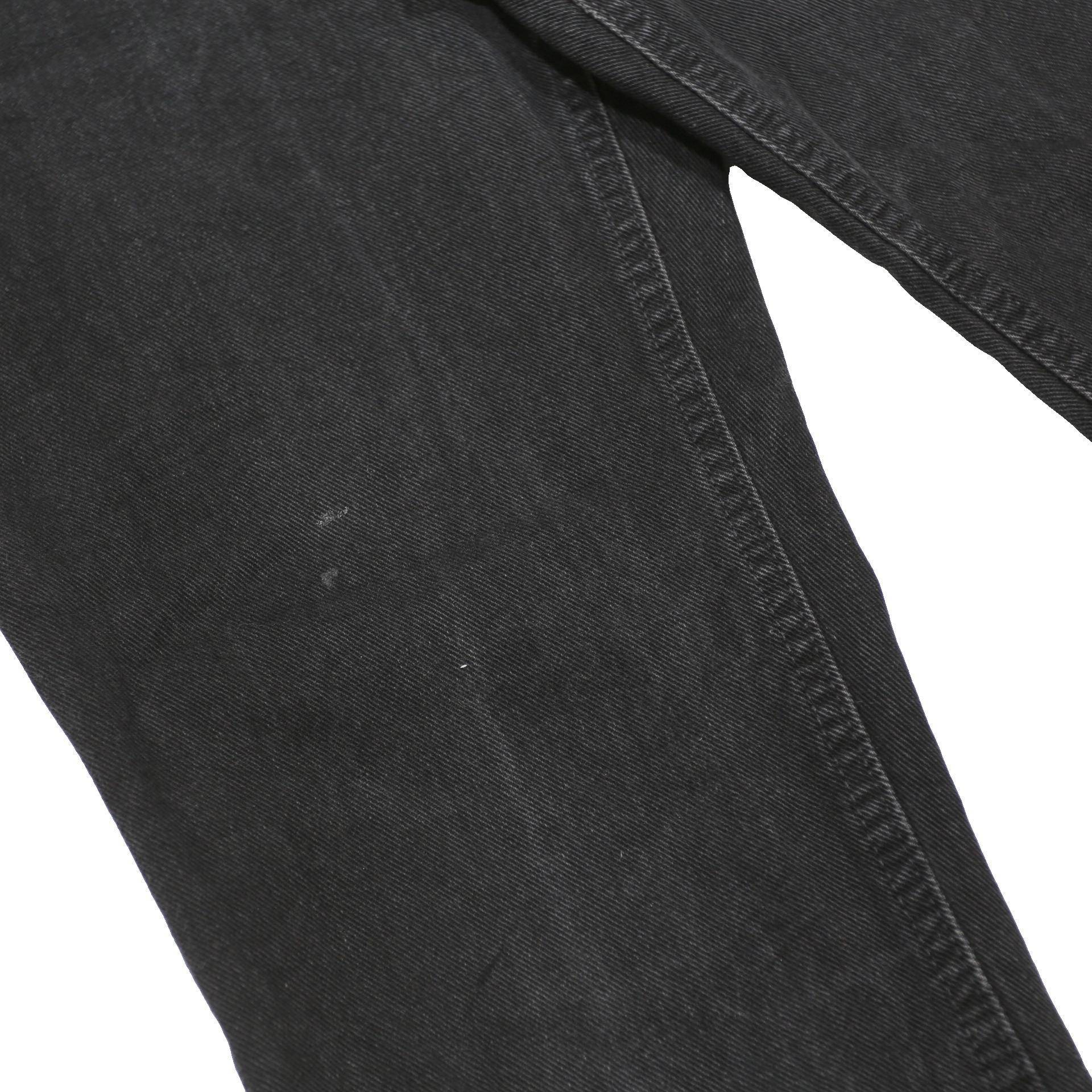 CALVIN KLEIN Womens Slim Black Denim Jeans W26 L30 Zip Cotton Casual