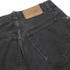 CALVIN KLEIN Womens Slim Black Denim Jeans W26 L30 Zip Cotton Casual