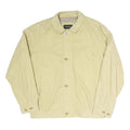 BUGATTI Mens Cream Coach Button Closure Jacket XL Polyester Blend Plain Woven
