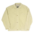 BUGATTI Mens Cream Coach Button Closure Jacket XL Polyester Blend Plain Woven