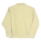 BUGATTI Mens Cream Coach Button Closure Jacket XL Polyester Blend Plain Woven