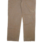 DICKIES Mens Regular Fit Brown Denim Jeans W40 L32 Workwear Style Zip Closure