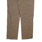 DICKIES Mens Regular Fit Brown Denim Jeans W40 L32 Workwear Style Zip Closure
