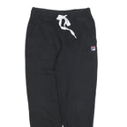 FILA Mens Joggers Black & White Slim Tapered S W26 L26 Cotton Blend Casual