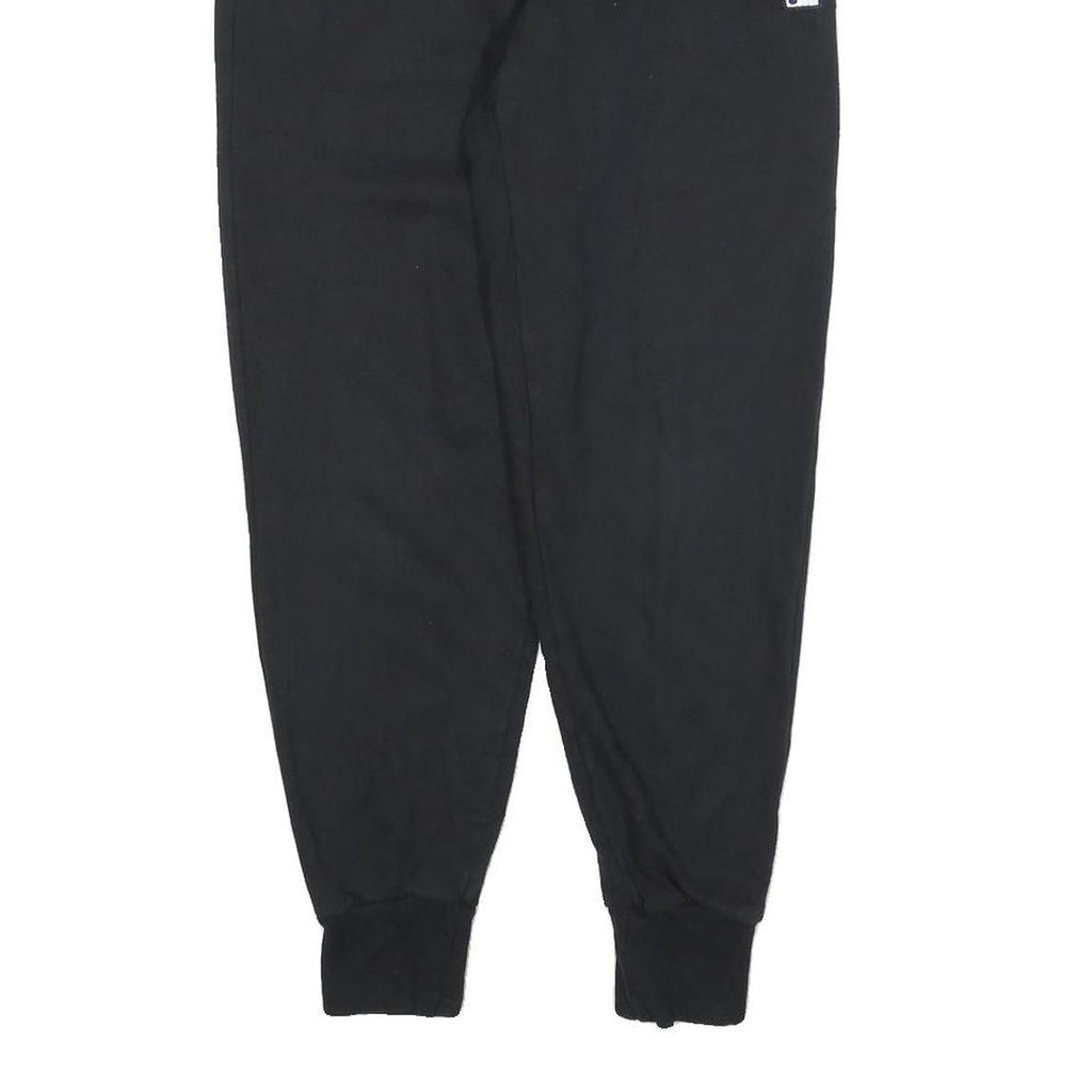 FILA Mens Joggers Black & White Slim Tapered S W26 L26 Cotton Blend Casual