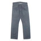 LEVI'S 501 Mens Jeans Blue Regular Straight Denim Medium W32 L32 Classic Button