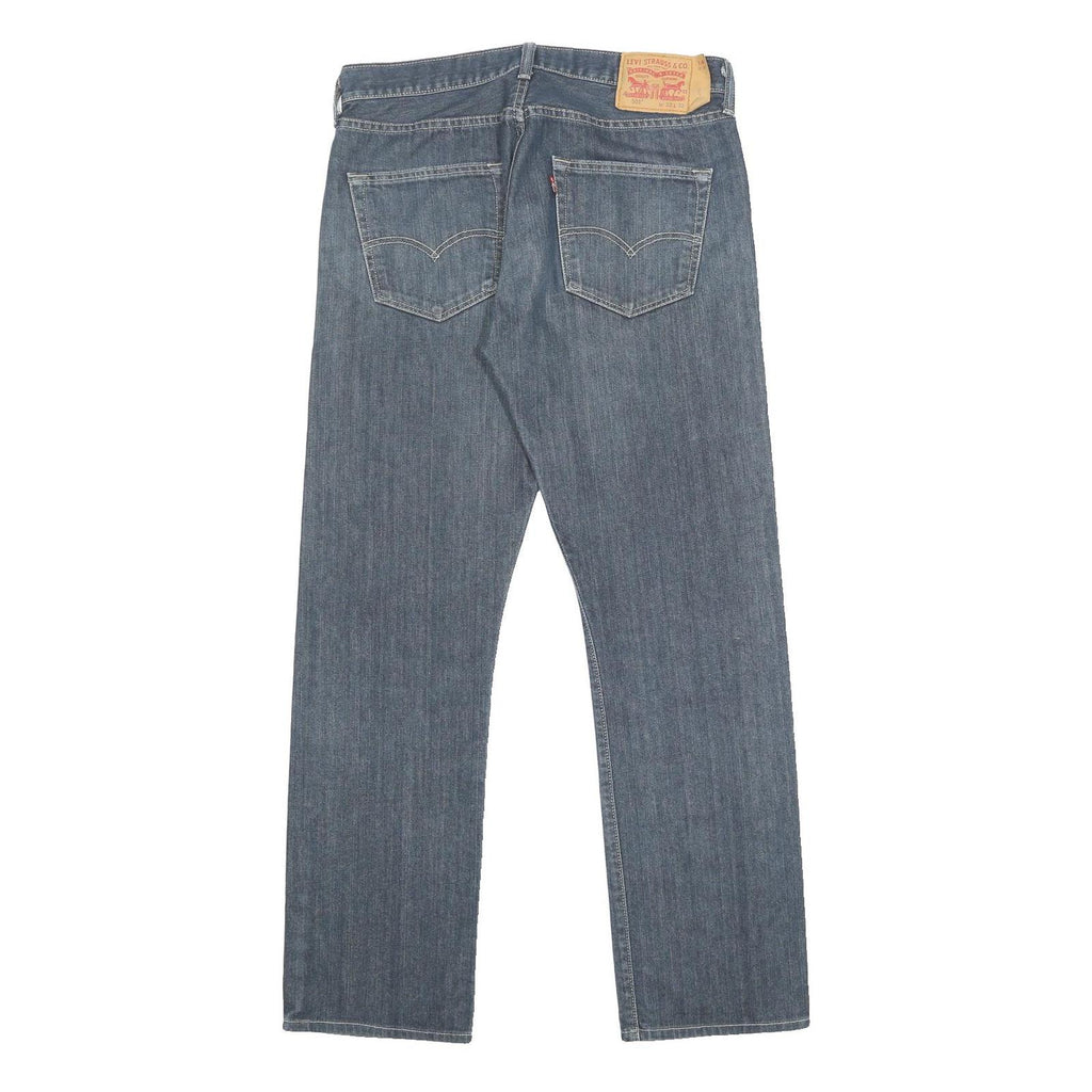 LEVI'S 501 Mens Jeans Blue Regular Straight Denim Medium W32 L32 Classic Button
