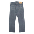 LEVI'S 501 Mens Jeans Blue Regular Straight Denim Medium W32 L32 Classic Button