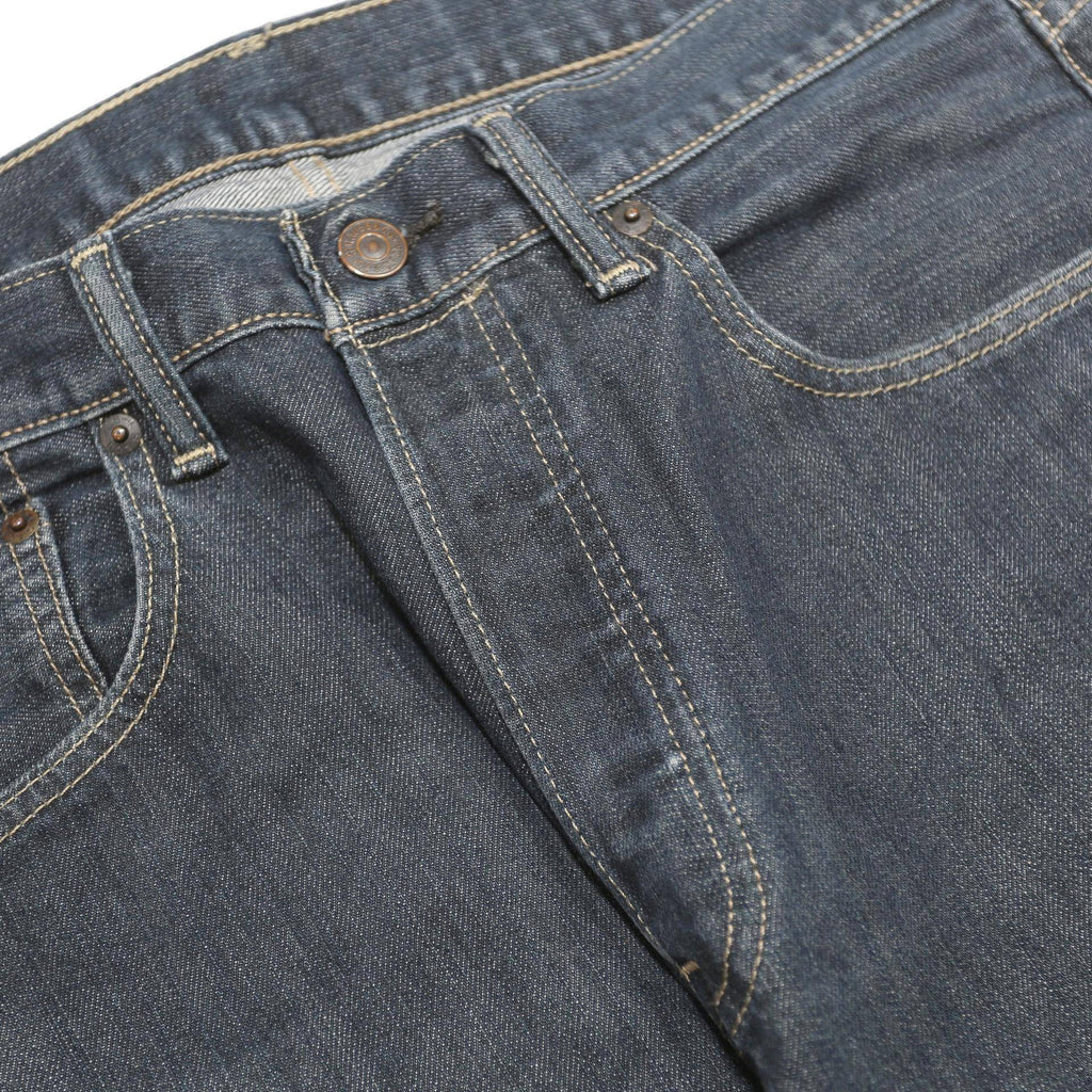 LEVI'S 501 Mens Jeans Blue Regular Straight Denim Medium W32 L32 Classic Button
