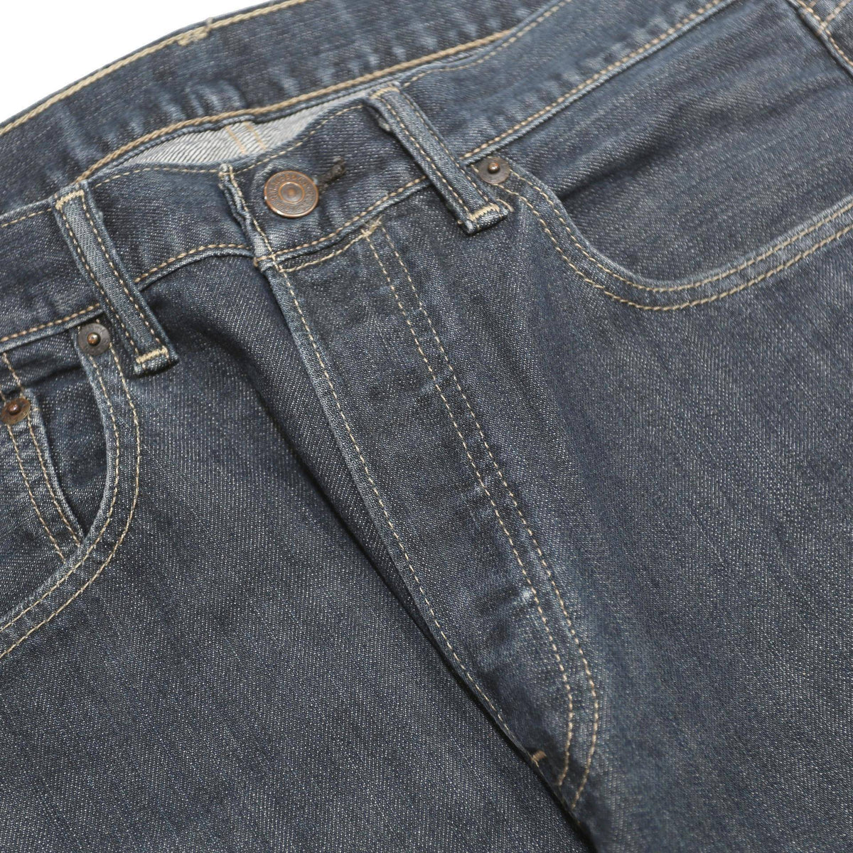 LEVI'S 501 Mens Jeans Blue Regular Straight Denim Medium W32 L32 Classic Button