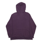 THE NORTH FACE Womens Purple Hoodie L Cotton Blend Pullover Drawstring Hood