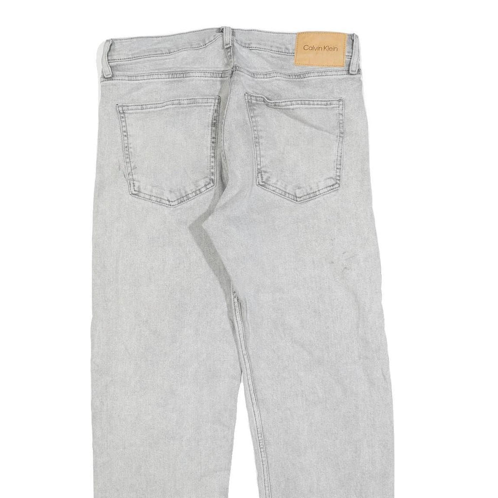 CALVIN KLEIN Mens Jeans Blue Regular Straight Denim Light W32 L30 Classic Style